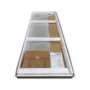 Koer SR SD04-120x200 Дверь в нишу, прозрачная, графит (KR5388)