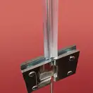 KOER SR SW04 Бічна стінка для душу, прозоре скло, хром (KR5389)