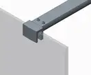 KOER SR SP01-90x200-TR-01 Душова перегородка, хром (KR5392)