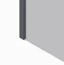 KOER SR SP01-90x200-TR-01 Душова перегородка, хром (KR5392)