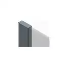KOER SR SP01-90x200-TR-01 Душова перегородка, хром (KR5392)