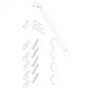 Душова перегородка Koer SR SP01-100x200-TR-01 Walk-In прозоре скло Easy Clean 8мм, хром (KR5393)