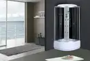 Бокс душовий з гідромасажем Mixxus STRONG SBH01-90x90x215-GR SATIN з високим піддоном (MI6889)