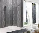 Душова перегородка Mixxus Premium FLAT SP02, чорна (MI6858)