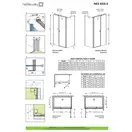 Radaway NES Black KDS II Душові двері, чорні/прозорі (10033120-54-01R)