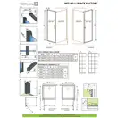 Radaway NES Black S1 Боковая стенка, черная (10039090-54-55)