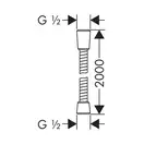 Шланг для душа Hansgrohe Sensoflex 200 (28134000)