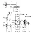Душова система прихованого монтажу Grohe Bauedge з Tempesta 250 та зливом для ванни, хром (25291000)