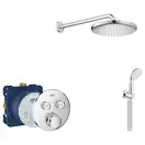 Душевая система скрытого монтажа с термостатом Grohe Grohtherm SmartControl c Tempesta 250 (цвет - хром) (26416SC1) фото 1 Aquada.com.ua