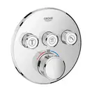 Душевая система скрытого монтажа с термостатом Grohe Grohtherm SmartControl c Tempesta 250 (цвет - хром) (26416SC2) фото 2 Aquada.com.ua