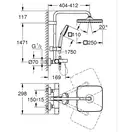 Grohe Tempesta System 250 Cube Душевая система для ванны, хром (26691001)