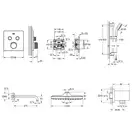 Душова система на 2 споживача прихованого монтажу Grohe SmartControl UA202801C2