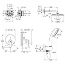 Набір змішувачів для душу Grohe Tempesta 250 Cube bundle, хром (UA26415SC4)