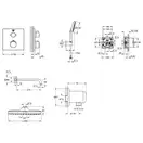 Душова система на 2 споживача прихованого монтажу Grohe Grohtherm UA26415SC7