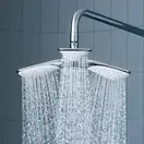 Fizz Dual Shower System з термостатом 6709505-00 верхній душ+ручний душ (розпродаж) Kludi НІМЕЧЧИНА