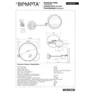 112101144 Косметичне дзеркало з підсвіткою Bemeta (112101144)