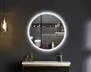 Дзеркало Mixxus PLAIN MC10-80 з Led Touch, Anti-fog, димером, регулятором яскравості, годинником (M (MI6932)