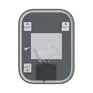 Дзеркало Mixxus Premium DIVERSE MR15-80x60-Reverse з Led Touch, Anti-fog, димером (3-6,5kK) (MP6638