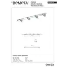 104606102 OMEGA:планка з 4-ма гачками   Bemeta (104606102)