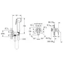 Grohe BauLoop New Гігієнічний душ, хром (UA2904200B)
