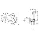 Grohe BauClassic Гигиенический душ со скрытым смесителем, хром (UA2904800S)