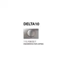 Geberit Delta 10 Клавиша смыва, сатинированная сталь (115.108.00.1)