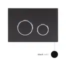 Qtap Nest Клавіша змиву, матовий чорний (QT0111M11V1146MB)