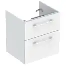 Тумба под раковину Geberit Selnova Square, slim rim 55 см, белый глянцевый 501.200.00.1