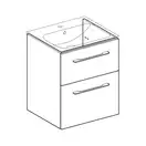 Тумба под раковину Geberit Selnova Square, slim rim 60 см, белый глянцевый 501.204.00.1