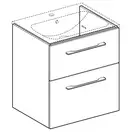 Тумба под раковину Geberit Selnova Square, slim rim 60 см, орех светлый 501.207.00.1