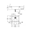 Кухонна мийка Grohe K700U 540х440 мм, під стільницю, Brushed Cool Sunrise (31574GN1)