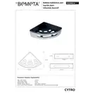 Мильниця кутова пластикова 102308216 Cytro Bemeta Чехія