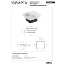 Мильниця (скло) 135008020 Nero Bemeta Чехія