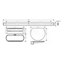Комплект аксесуарів Hansgrohe WallStoris 2в1, Matt Black (27966670)