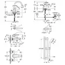 Grohe Start Edge Набір змішувачів 4в1, хром (UA202501SK)