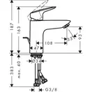 Набір змішувачів для ванни Hansgrohe Eco Logis 100 (71104 + 7140 + 26651400), хром (20200001)
