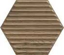 Плитка стінова Serene Brown Heksagon STR 17,4x19,8 код 2895 Ceramika Paradyz (SS--198X171-1-SERE.BR)