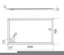 піддон Omnires Merton 70x120 (MERTON70/120/PBP)