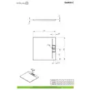 Душовий піддон Giaros C 90x90 см, RADAWAY (MKGC9090-03)