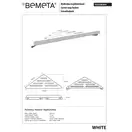 102308264 White:поличка для мила Bemeta Чехія (102308264)