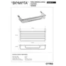 146208112 Cytro поличка для мила,хром/блиск Bemeta, Чехія (146208112)