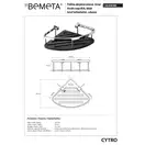 Поличка для мила 146208386 Cytro : кутова акрил чорн,нержавійка блиск Bemeta