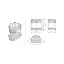 Поличка Sonia Contract-Hospitality 200x205x150 (060795)