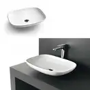 Умивальник на стільницю ArtCeram La Fontana 55, білий глянець (LFL006 01; 00)