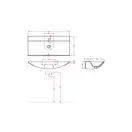 Умивальник підвісний Artceram The One, 90x40 (THL002 01; 00)