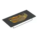 Раковина подвесная или накладная Catalano Edition 50 х 100 х h13,5 см, цвет - чёрный матовый/золото 1100EDNO