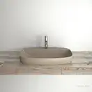Раковина полувстраиваемая Catalano Green Lux Сolori 42 х 60 х h14 см, цвет - коричневый матовый 165GRLXNMS