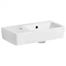 Маленькая (мини) раковина Geberit Selnova Compact 50 х 25 см, с 1 отверстием под смеситель слева (501.506.00.1)