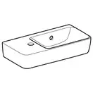 Маленькая (мини) раковина Geberit Selnova Compact 50 х 25 см, с 1 отверстием под смеситель слева (501.506.00.1)