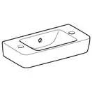 Маленькая (мини) раковина Geberit Selnova Compact 50 х 25 см, с 1 отверстием под смеситель справа (501.507.00.1)